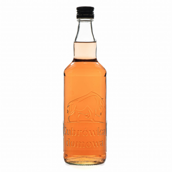 Butelka MONOPOLOWA z tłoczeniem ŻUBRÓWKA DOMOWA 500 ml
