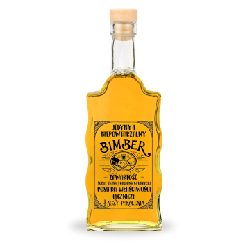 Butelka WARTA z nadrukiem JEDYNY I NIEPOWTARZALNY 500 ml