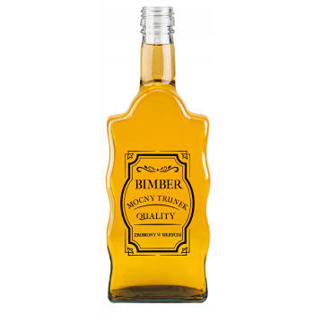 Butelka WARTA z nadrukiem MOCNY TRUNEK 500 ml