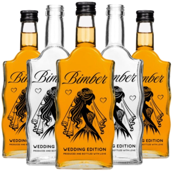 Butelka WARTA z nadrukiem PANNA MŁODA 500 ml