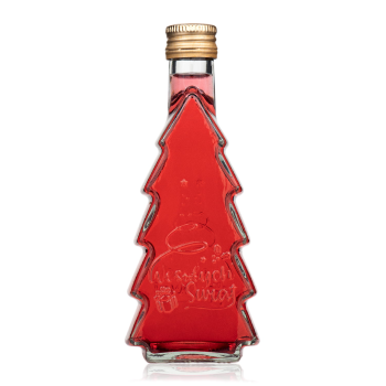 Butelka CHOINKA z tłoczeniem WESOŁYCH ŚWIĄT 250 ml