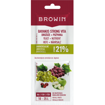 Drożdże BAYANUS + pożywka 21%