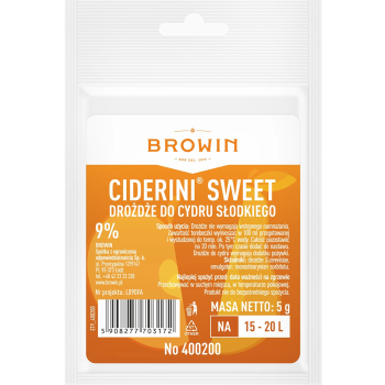 Drożdże CIDERINI SWEET do cydru słodkiego i półsłodkiego