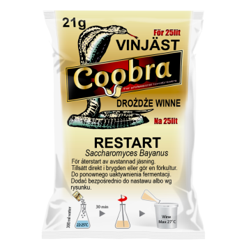 Drożdże winiarskie COOBRA RESTART 21g