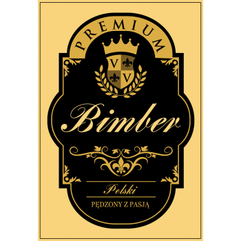 Etykieta BIMBER - wzór 10