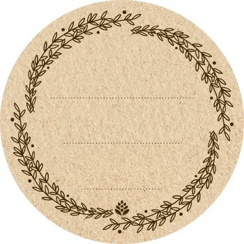 Etykieta etykiety okrągłe Fi 66,5mm na zakrętki do słoików