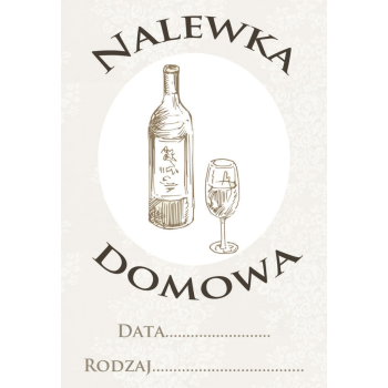 Etykieta na nalewkę - wzór 2