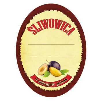 Etykieta na nalewkę - wzór 20