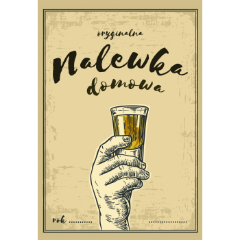 Etykieta na nalewkę - wzór 4
