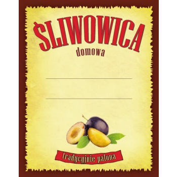 Etykieta na nalewkę - wzór 5