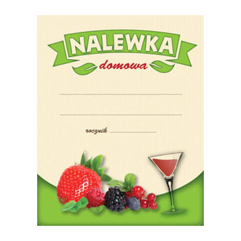 Etykieta na nalewkę - wzór 7