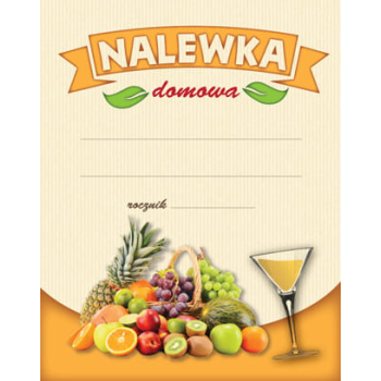Etykieta na nalewkę - wzór 8