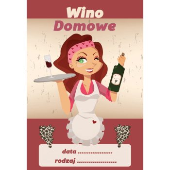 Etykieta na wino wzór 10