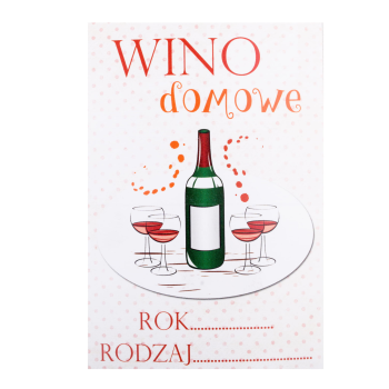 Etykieta na wino wzór 12