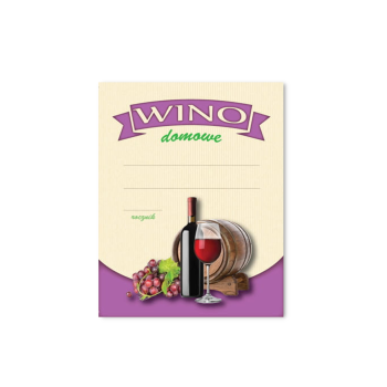 Etykieta na wino wzór 4