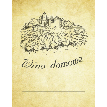 Etykieta na wino wzór 5