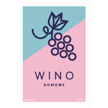 Etykieta na wino wzór 6