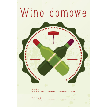 Etykieta na wino wzór 7