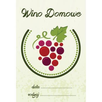 Etykieta na wino wzór 9