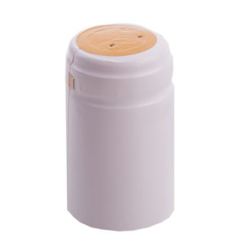 Kapturki termokurczliwe 31x55 mm białe