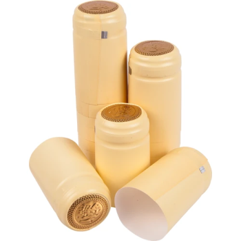 Kapturki termokurczliwe 31x55 mm kremowe