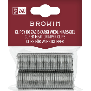 Klipsy do zaciskarki wędliniarskiej - 240 szt.