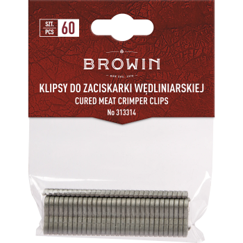 Klipsy do zaciskarki wędliniarskiej 60 szt.