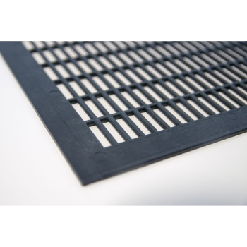 Krata odgrodowa gruba wielkopolska czarna pozioma – 420x420mm