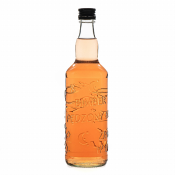 Butelka MONOPOLOWA z tłoczeniem BIMBER PĘDZONY NOCĄ 500 ml