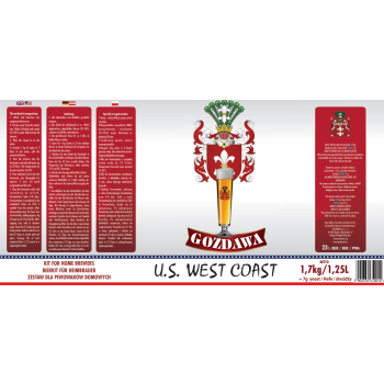 Piwo domowe zestaw do produkcji - US West Coast 1,7 kg