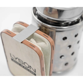 Podkurzacz nierdzewny z chłodnicą mały BeeTools – wys. 28 cm