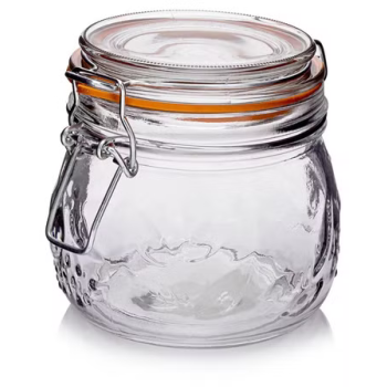 Słoik hermetyczny 0,5 L na owoce – szczelny słoik do przechowywania i przetworów