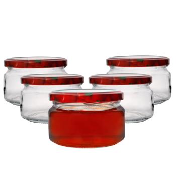 Słoik szklany VITO 250 ml na przetwory, dżem i miód