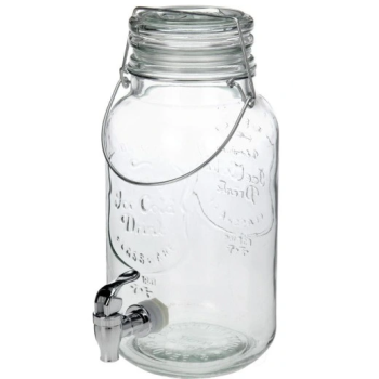 Słój 4 L z kranem szklana pokrywka 2003