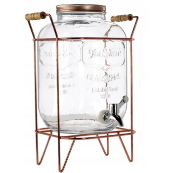 Słój 5 L z kranem na stojaku 9109