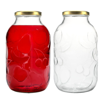 Słój 5 L tłoczone owoce fi 100 – duży słój na nalewki, soki i przetwory